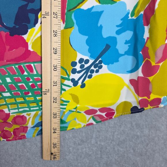 J. Crew Dress Womens Size 10 Colorful Ruffle Adjustable Straps Mini Dress - Picture 15 of 15